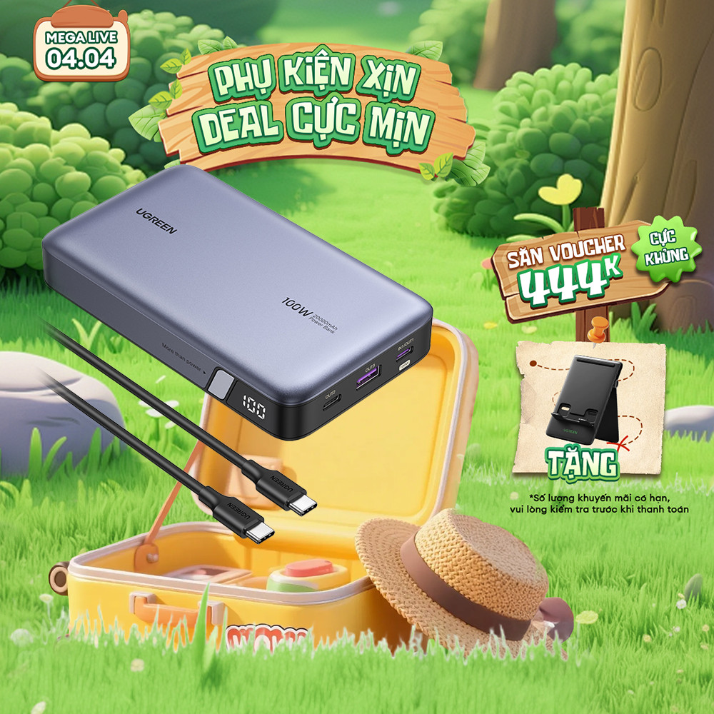 Pin sạc dự phòng Ugreen 20000mAh sạc nhanh 145W