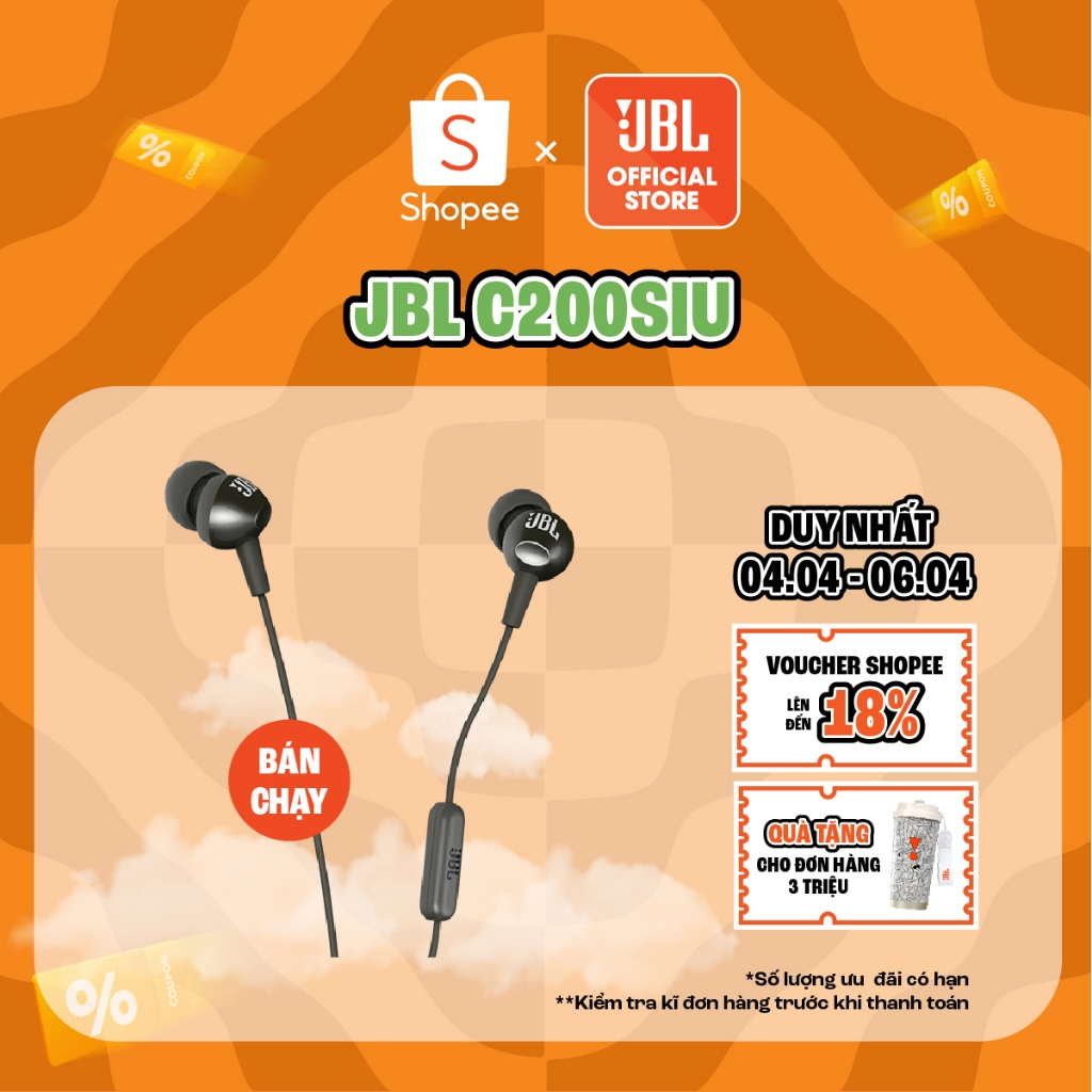 Tai Nghe Nhét Tai JBL C200SI