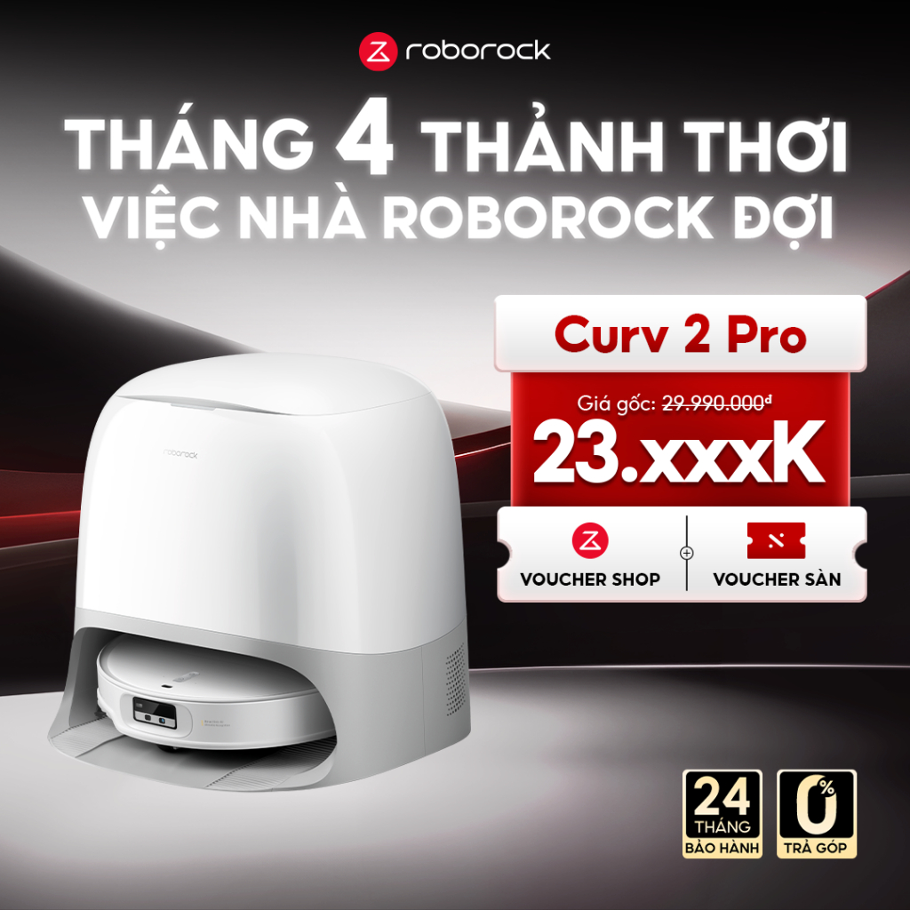 Roborock Qrevo Curv 2 Pro Robot hút bụi lau nhà
