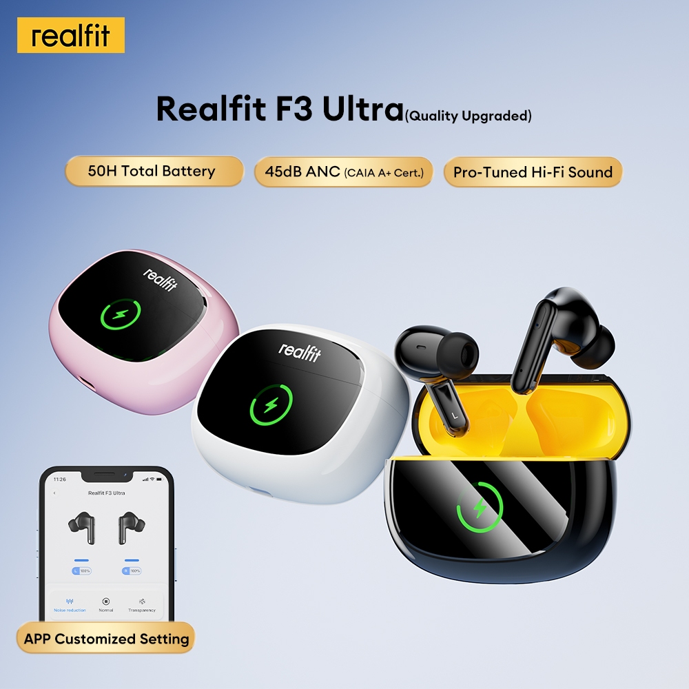 Tai nghe Bluetooth Realfit F3 Ultra ANC