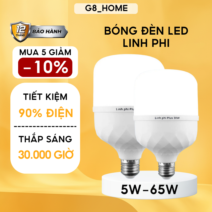 Bóng Đèn LED Siêu Sáng Linh Phi 5W-65W