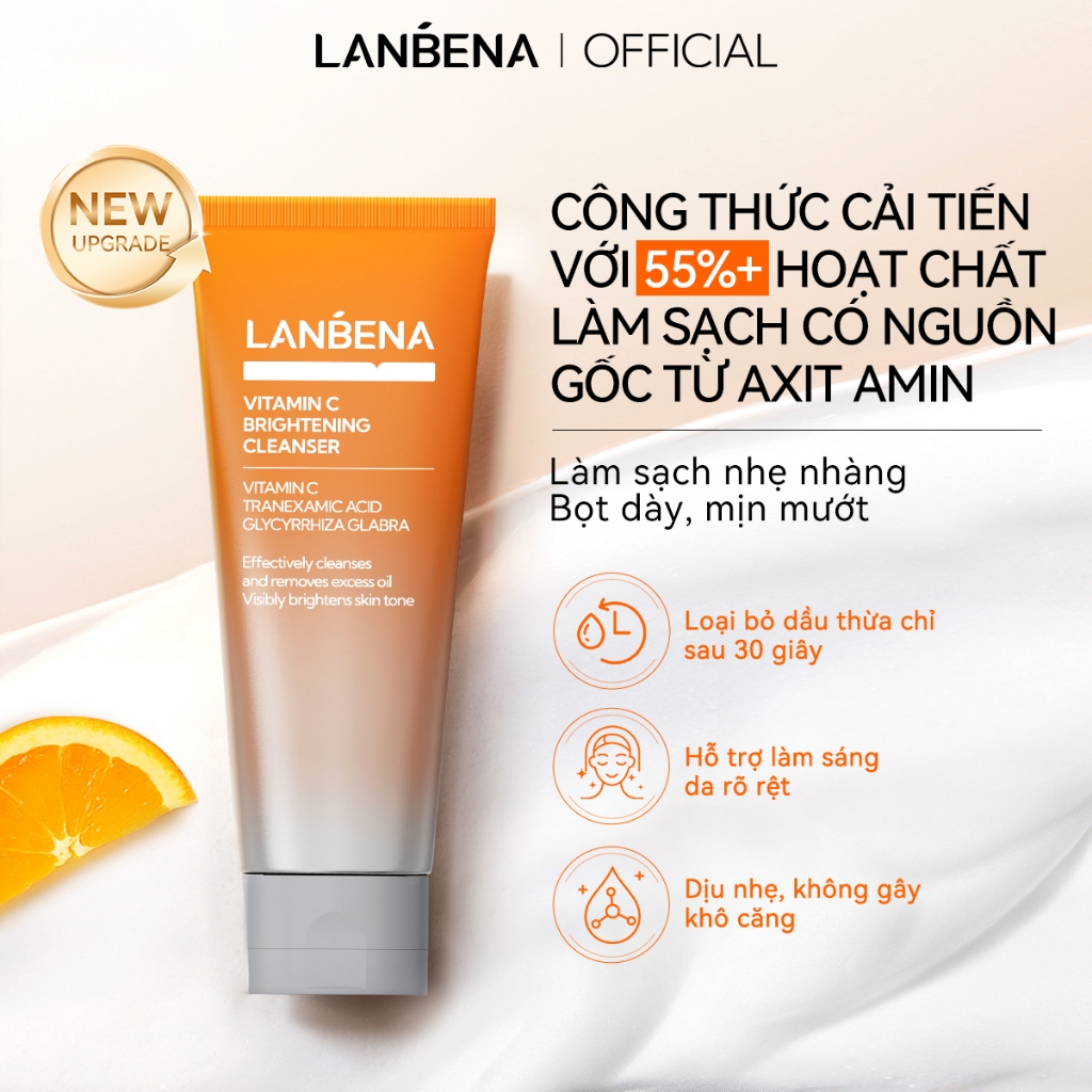 Sữa Rửa Mặt LANBENA Hyaluronic Acid