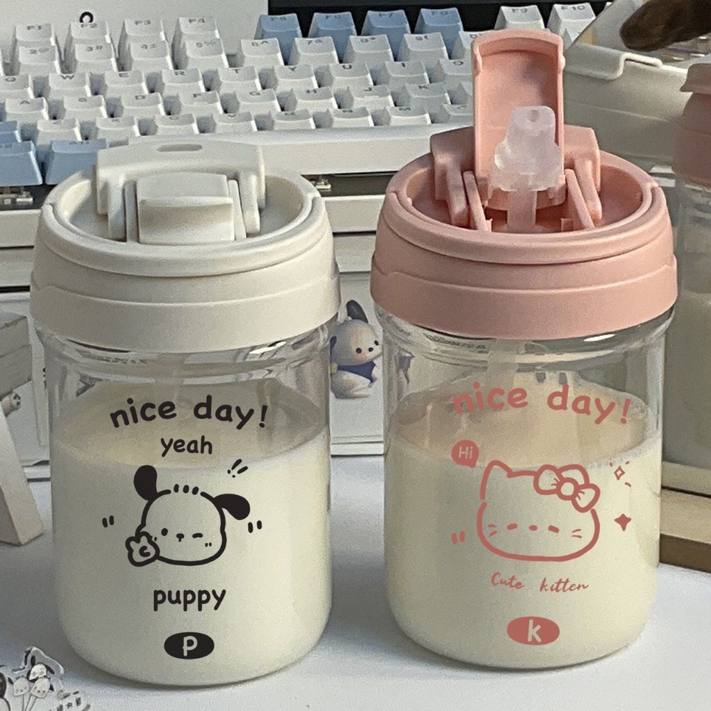 Cốc uống nước đôi Sanrio 450ml Pachacco Kitty