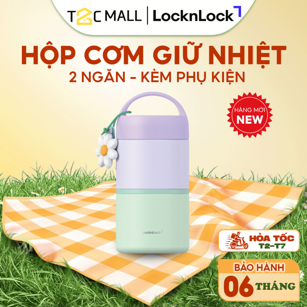 Bộ Hộp Cơm Giữ Nhiệt LocknLock Kèm Muỗng