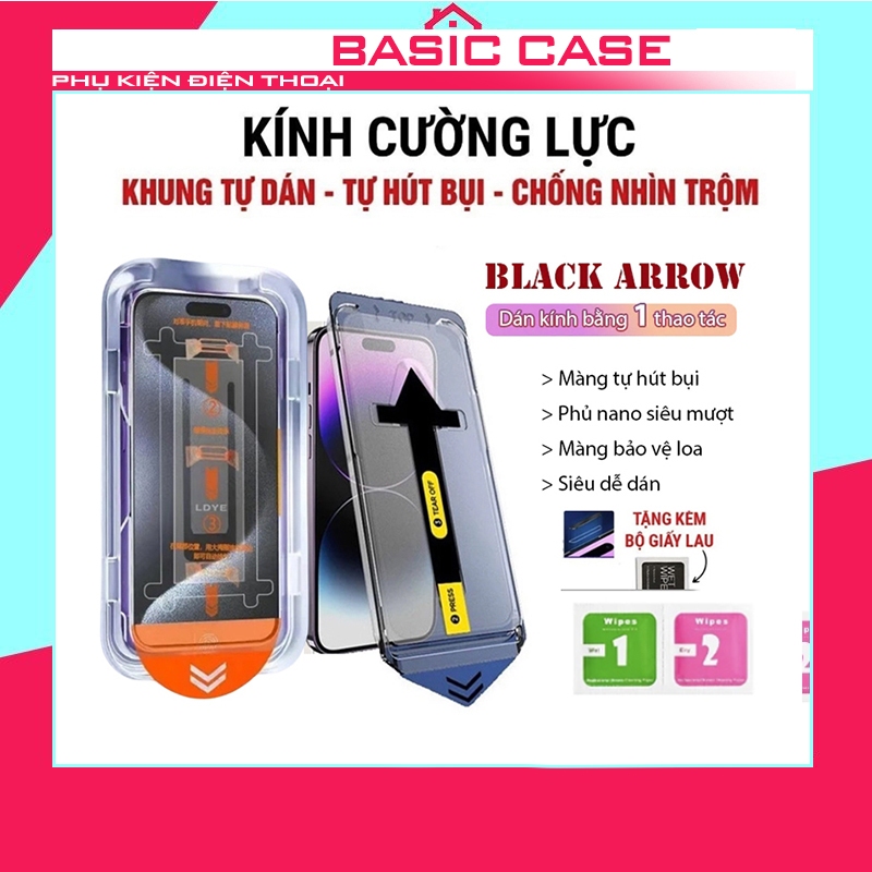 Kính Cường Lực iPhone Chống Nhìn Trộm Baikô Full Màn