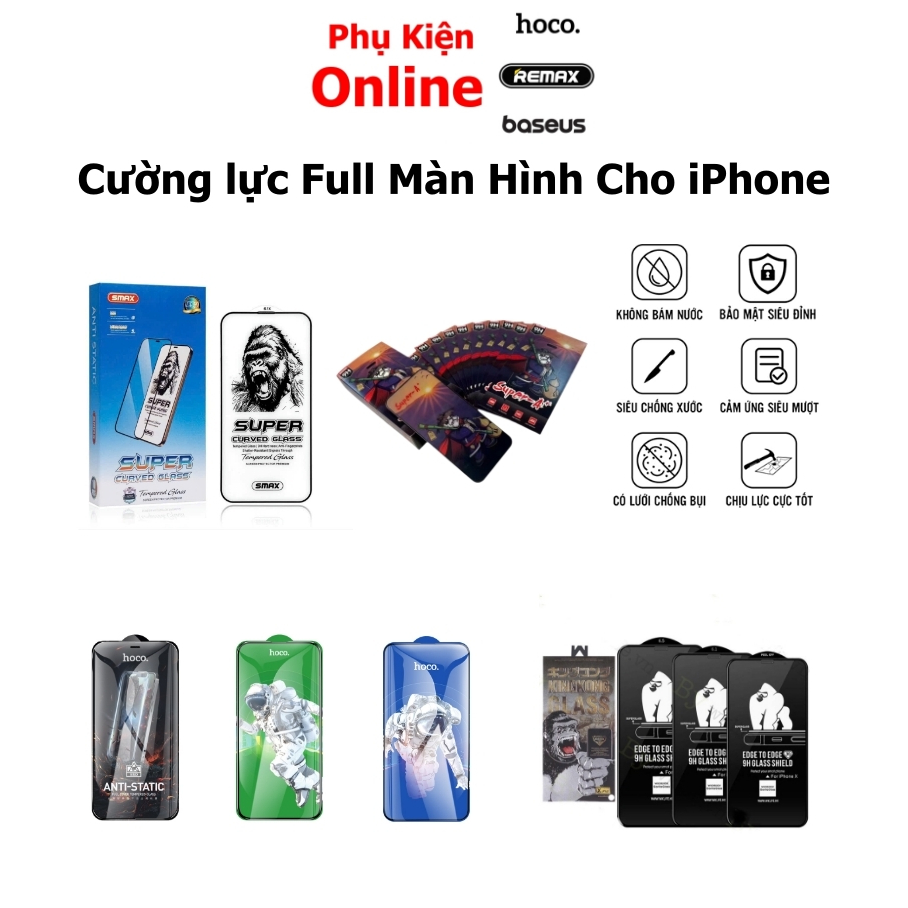 Kính cường lực iPhone full màn