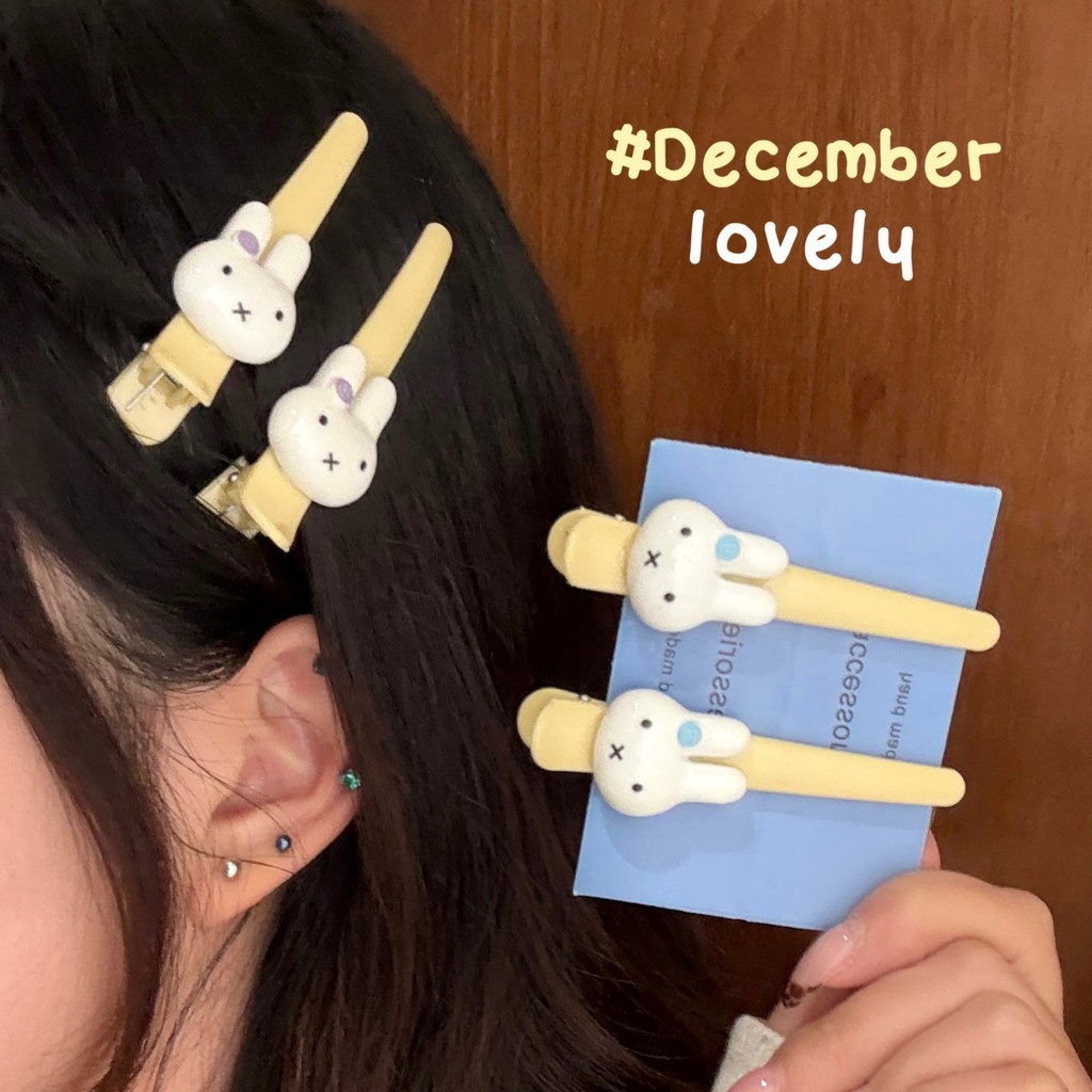 Kẹp tóc Miffy Thỏ hoạt hình Hàn Quốc