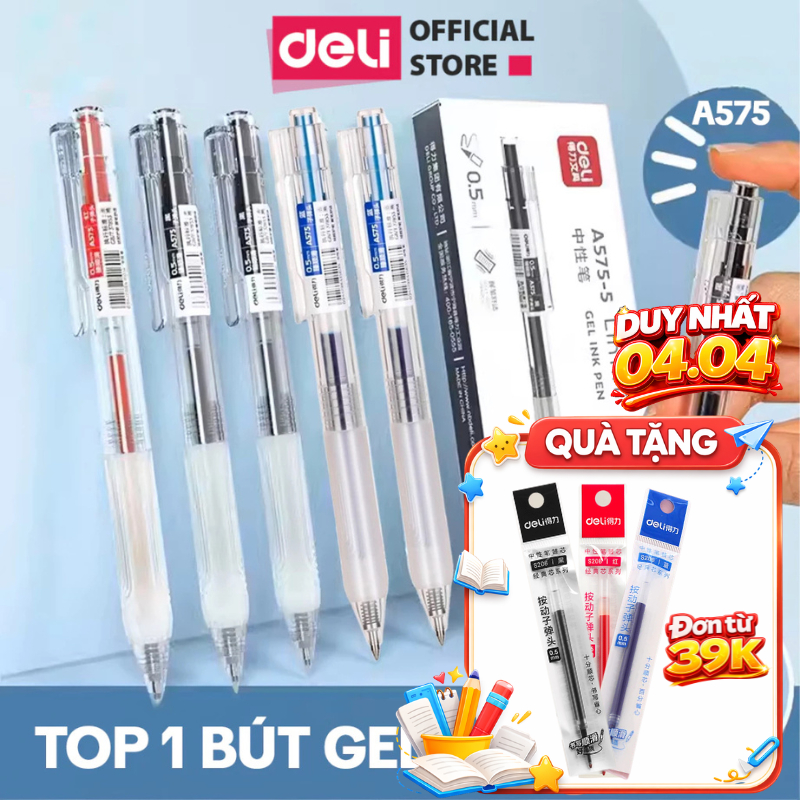 Bút Bi Nước Mực Gel Deli 0.5mm