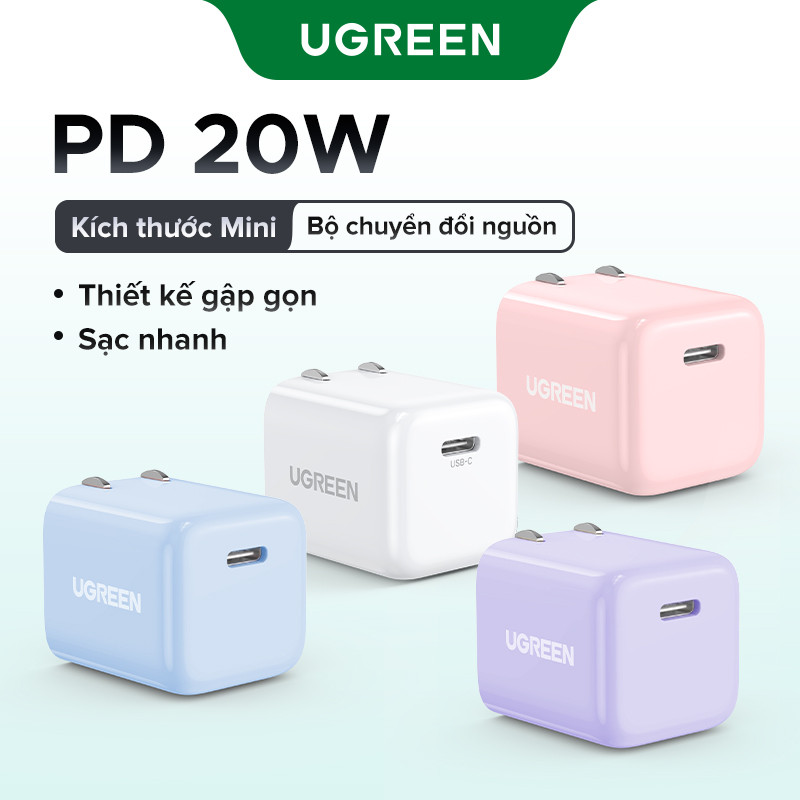 Củ sạc nhanh UGREEN 20W Type C PD Charger