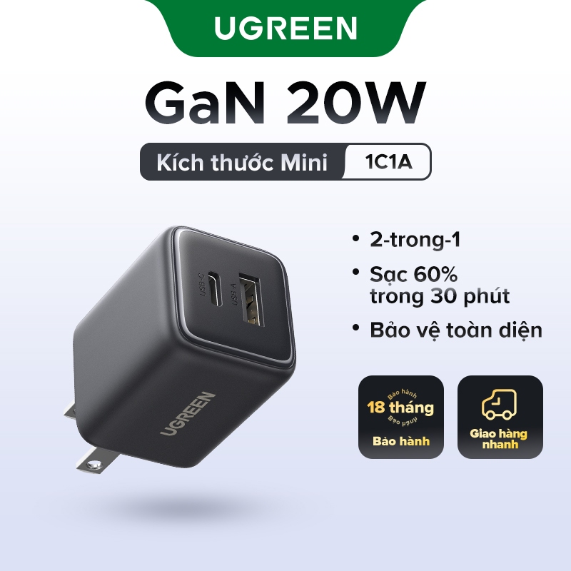 Bộ Sạc UGREEN Type-C 30W PD 3.0