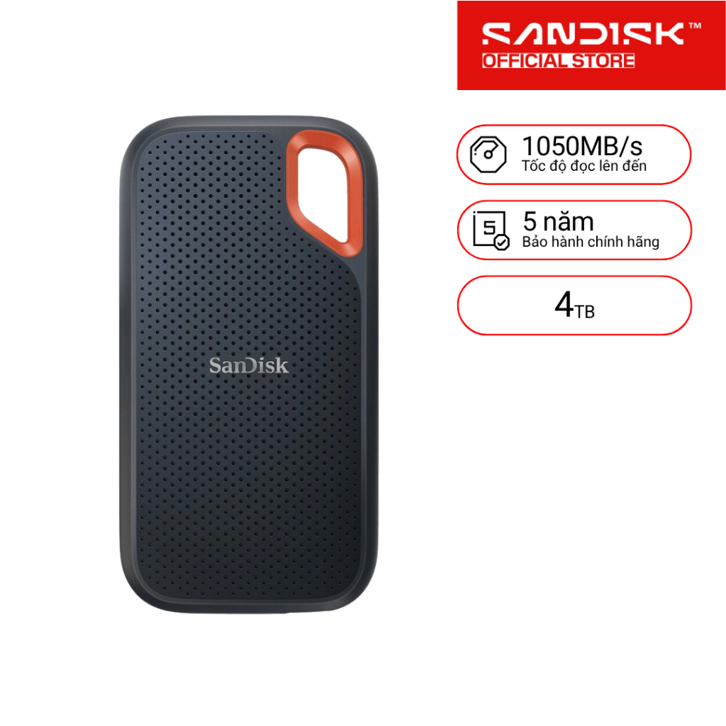 Ổ cứng SSD SanDisk Extreme Portable giảm 62%