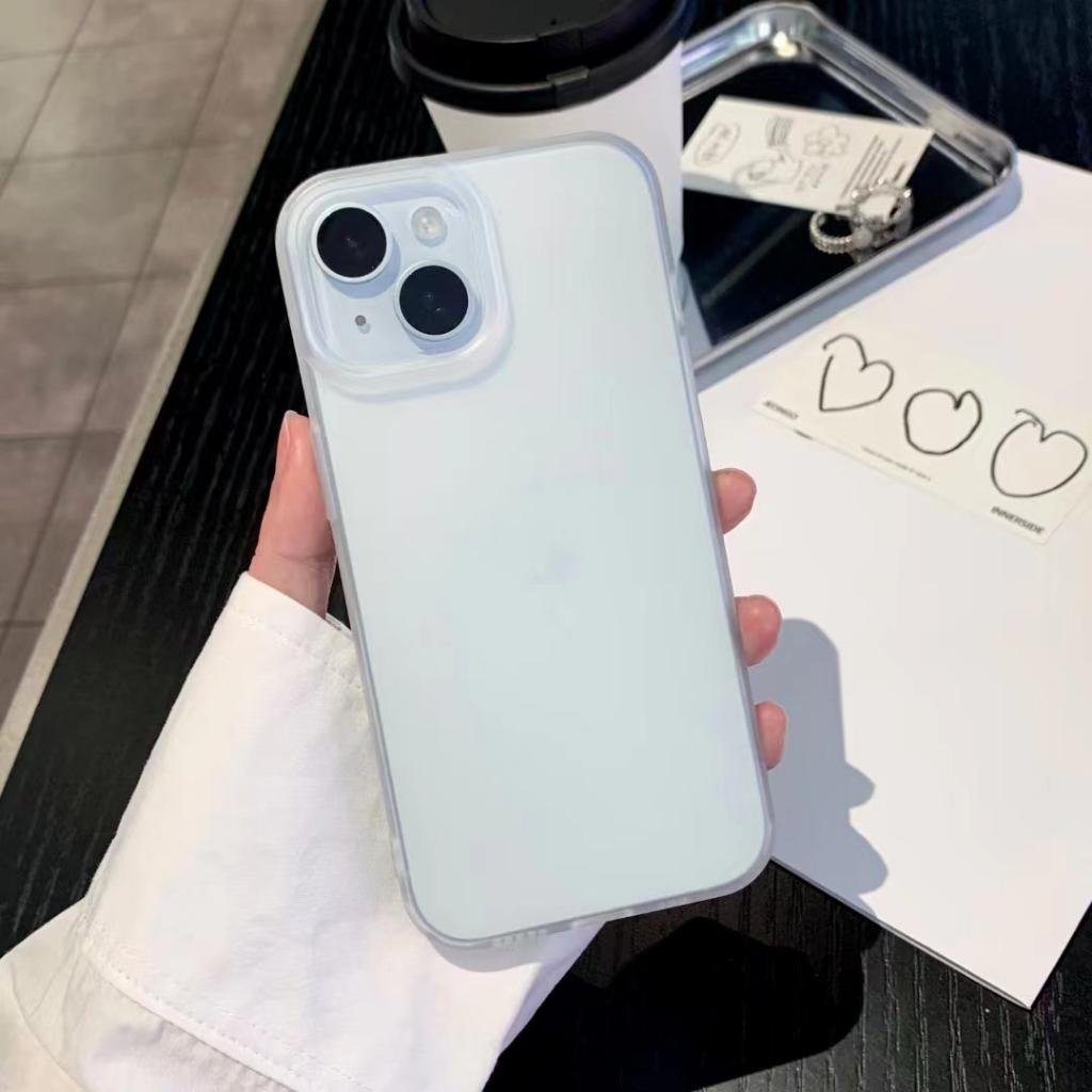 Ốp iPhone Chống Bám Bẩn Mồ Hôi Dấu Vân Tay Màu Trắng