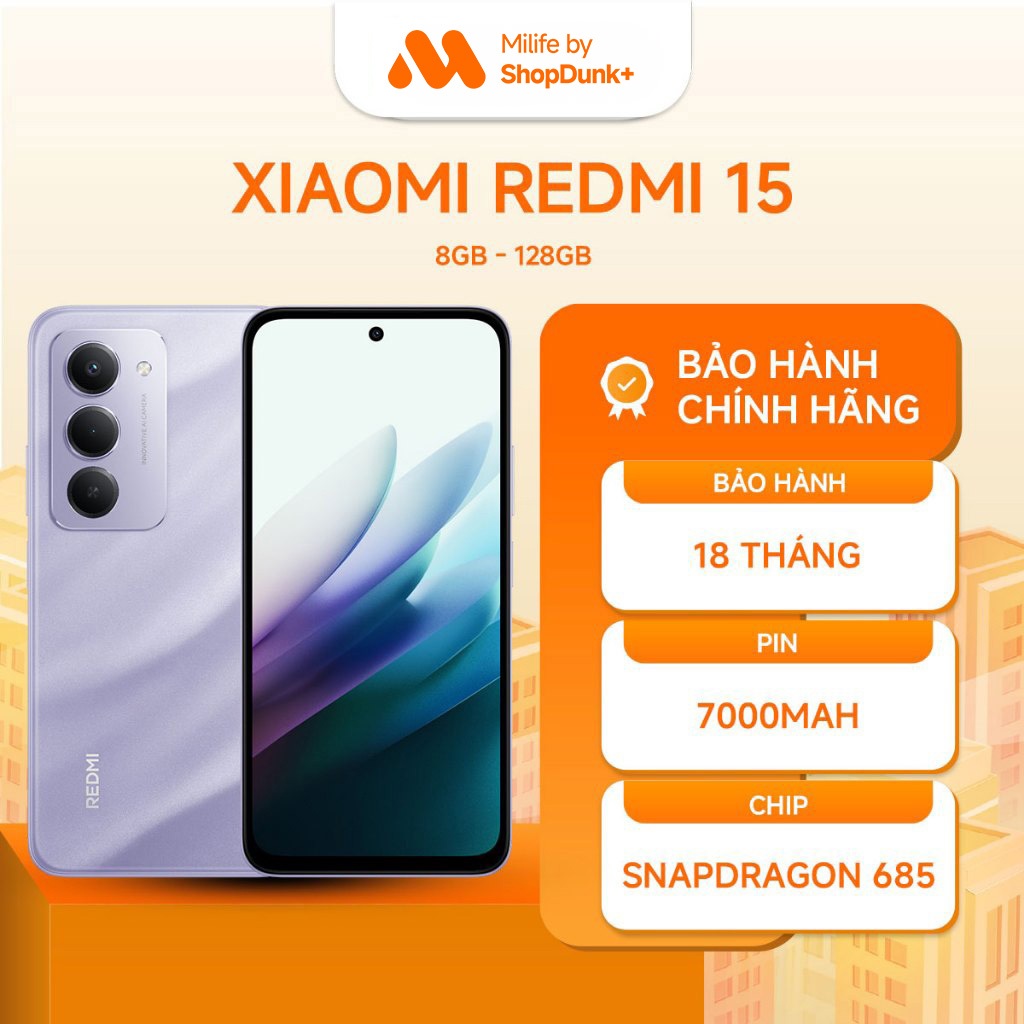 Điện Thoại Xiaomi Redmi 15 8GB 128GB