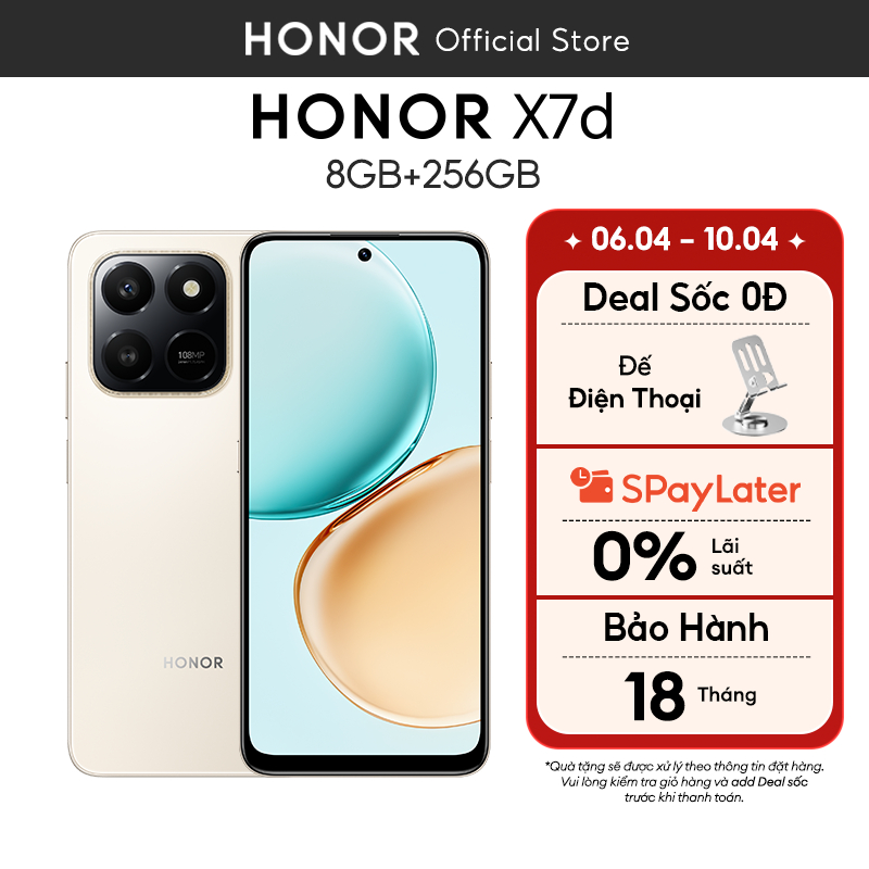 Điện thoại HONOR X7d 8GB 256GB