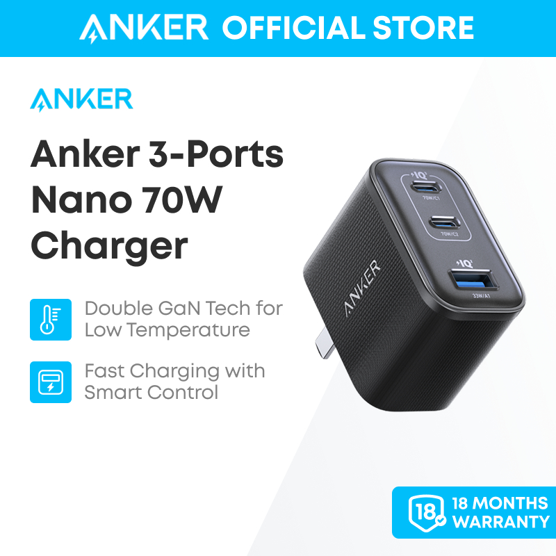 Sạc Anker Nano 70W 3 cổng