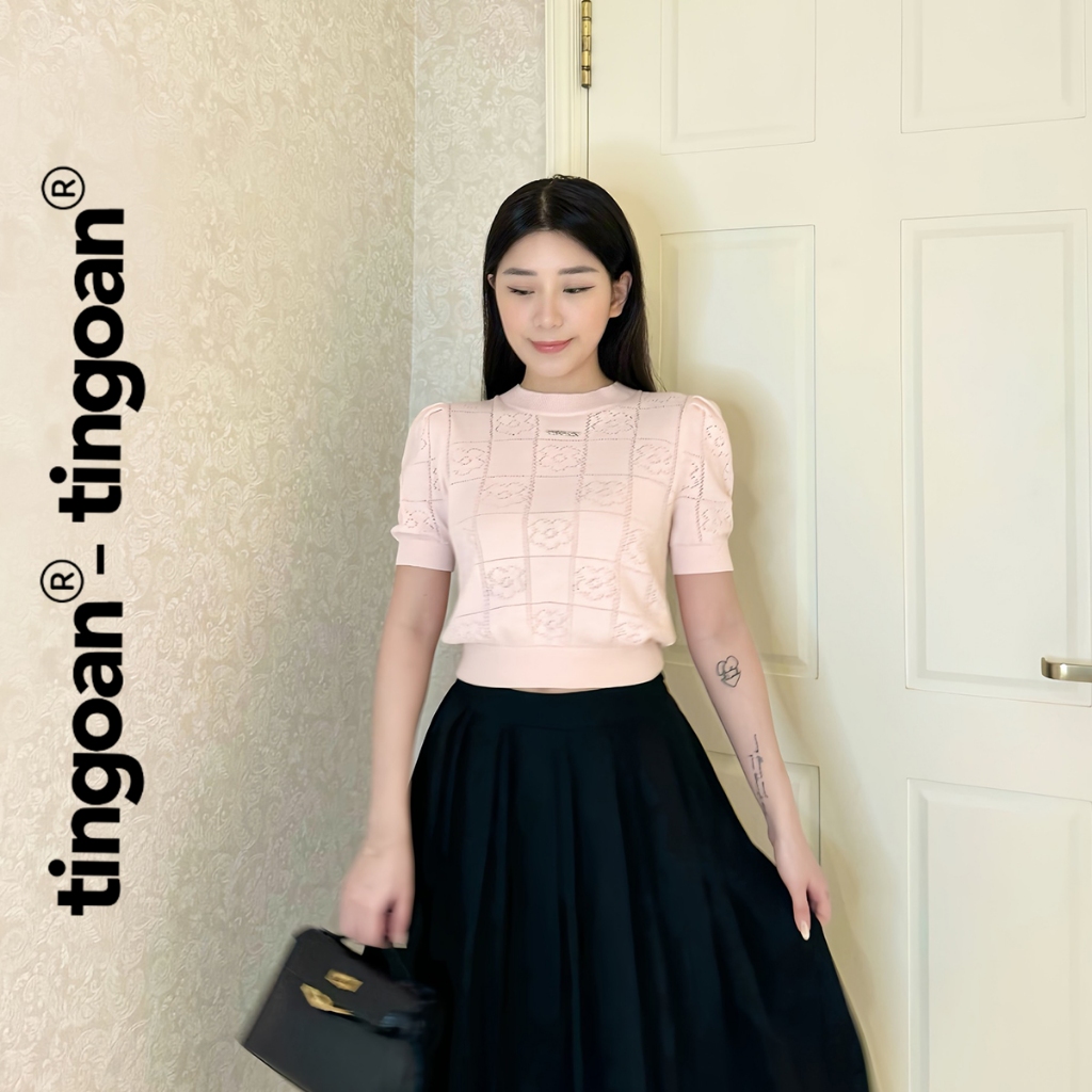 Áo len siêu mỏng TINGOAN Flower