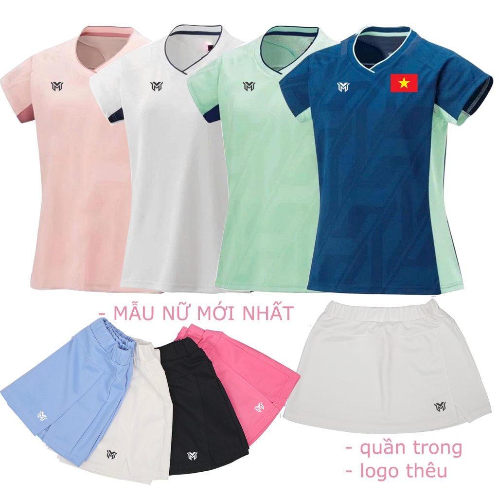 Áo Thể Thao MIXVIET Cầu Lông Nữ Vải Mát Lạnh