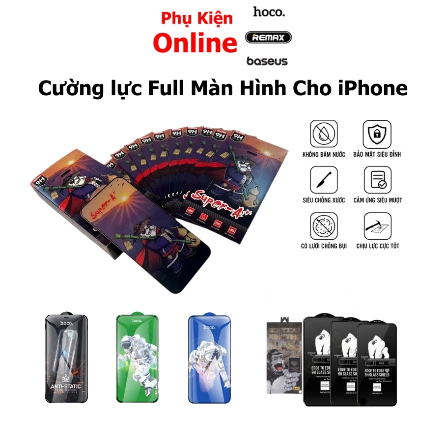 Kính cường lực iPhone full màn
