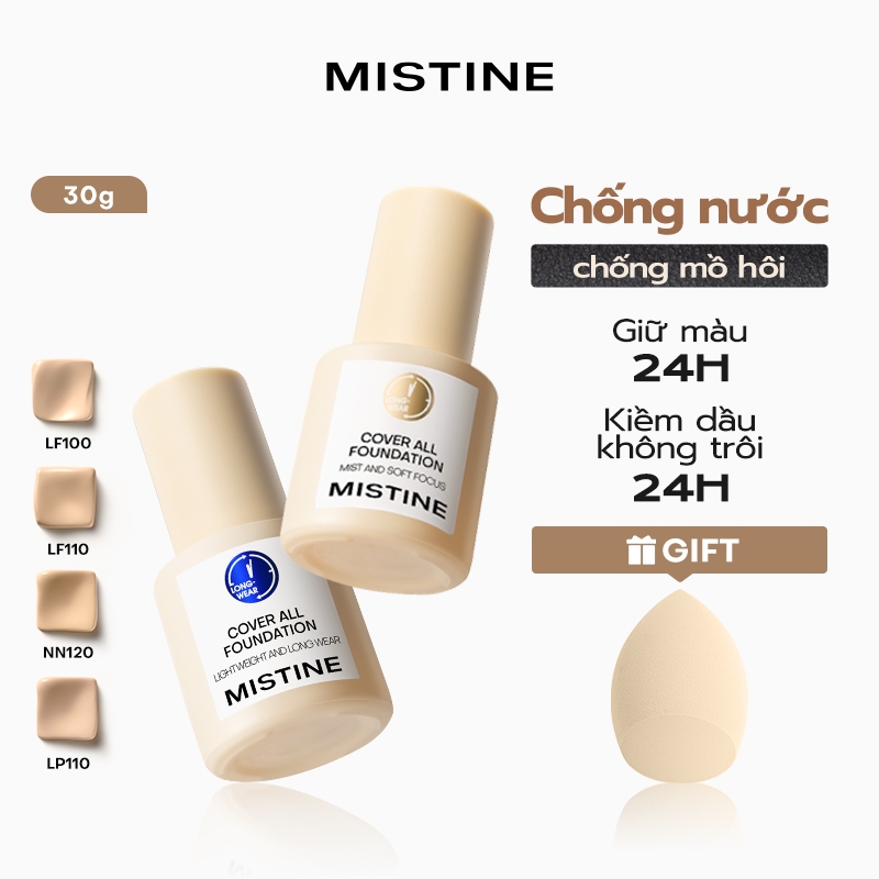 Kem nền Mistine 36H kiềm dầu