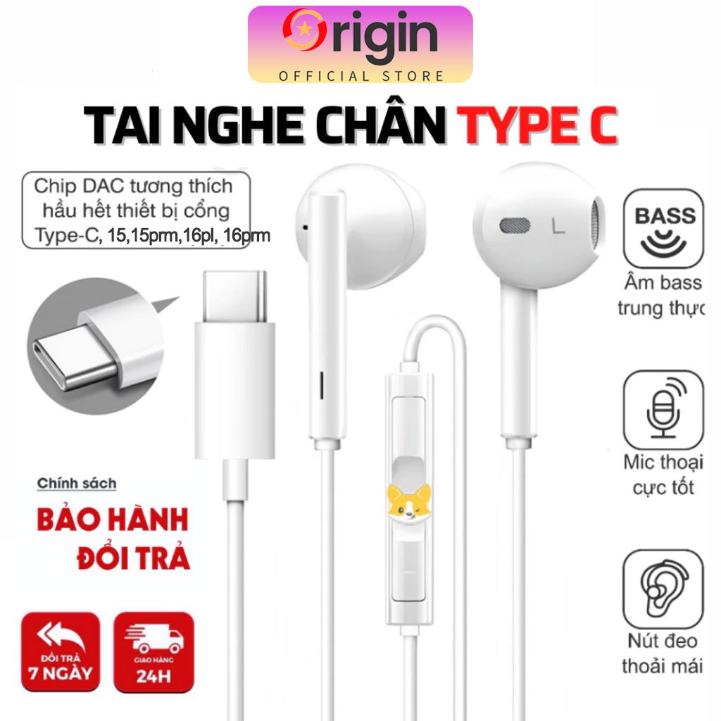 Tai nghe Type-C cho iPhone Samsung