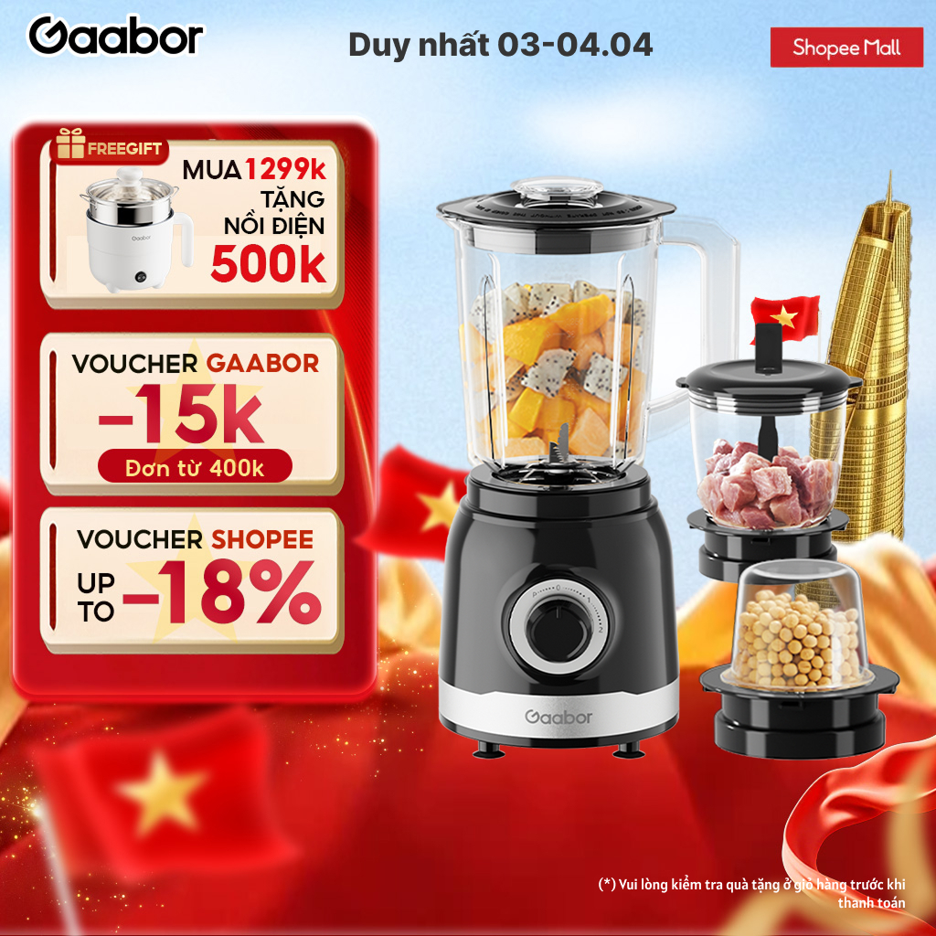 Máy xay sinh tố Gaabor JM-16M02A 3in1