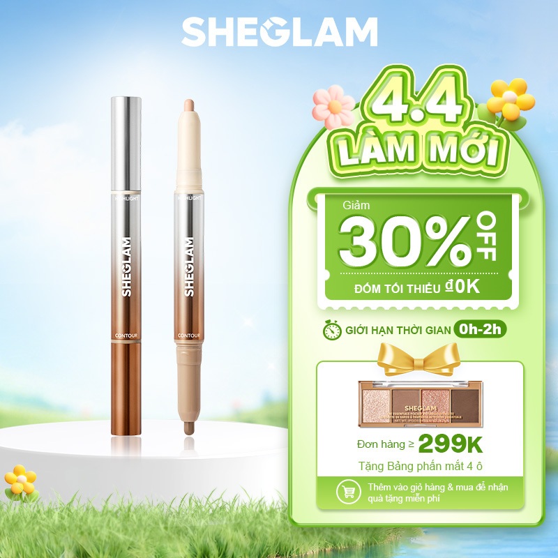 Bút Tạo Khối Mũi 2in1 SHEGLAM Contour Highlight