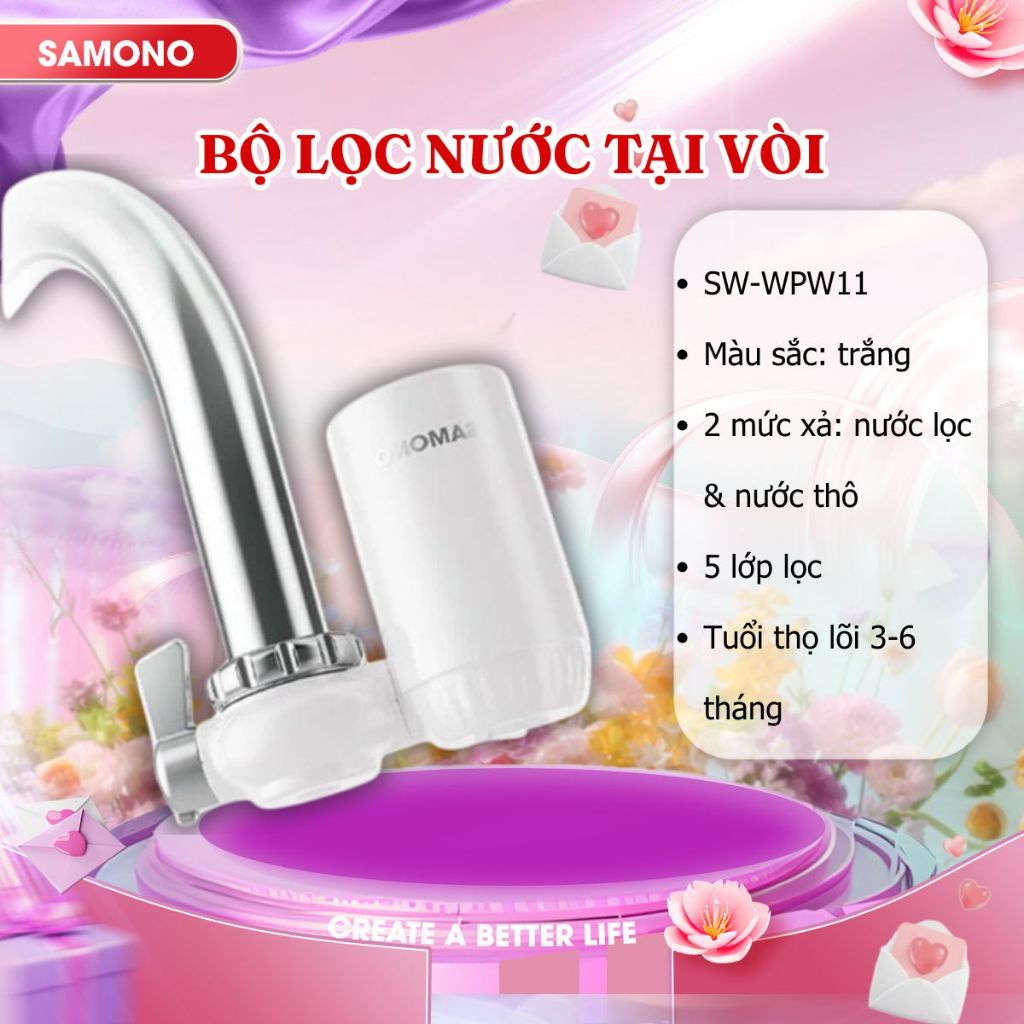 Bộ lọc nước tại vòi Samono WPW11