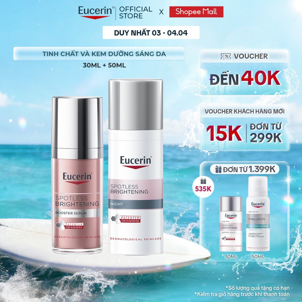 Bộ đôi Eucerin Spotless Brightening Serum + Cream