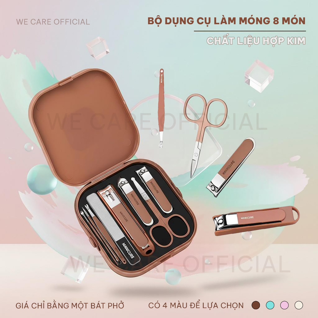 Bộ bấm móng tay 8 món cao cấp bền sắc bén