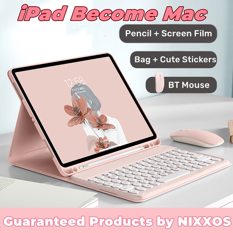 NIXXOS Bao da iPad kèm bàn phím Bluetooth