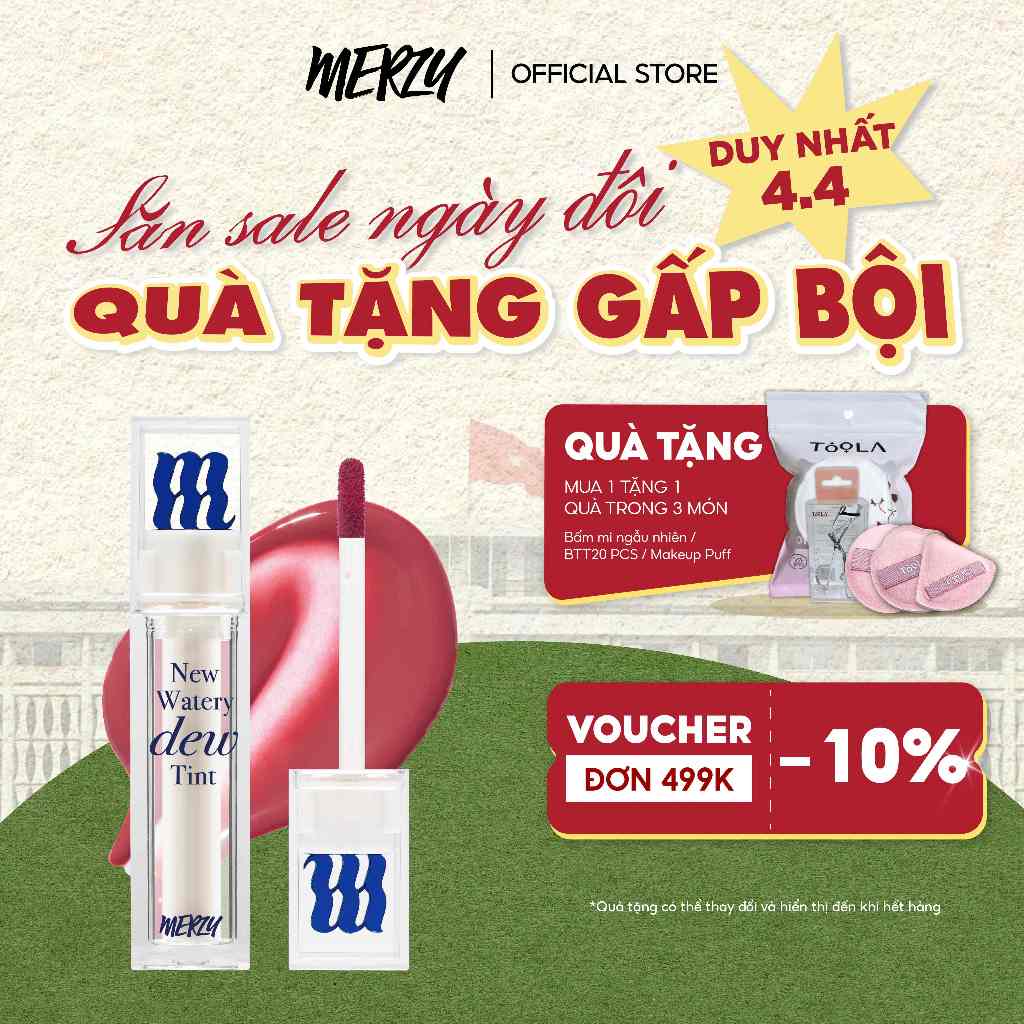 Son Tint Bóng Merzy The Watery Dew Tint