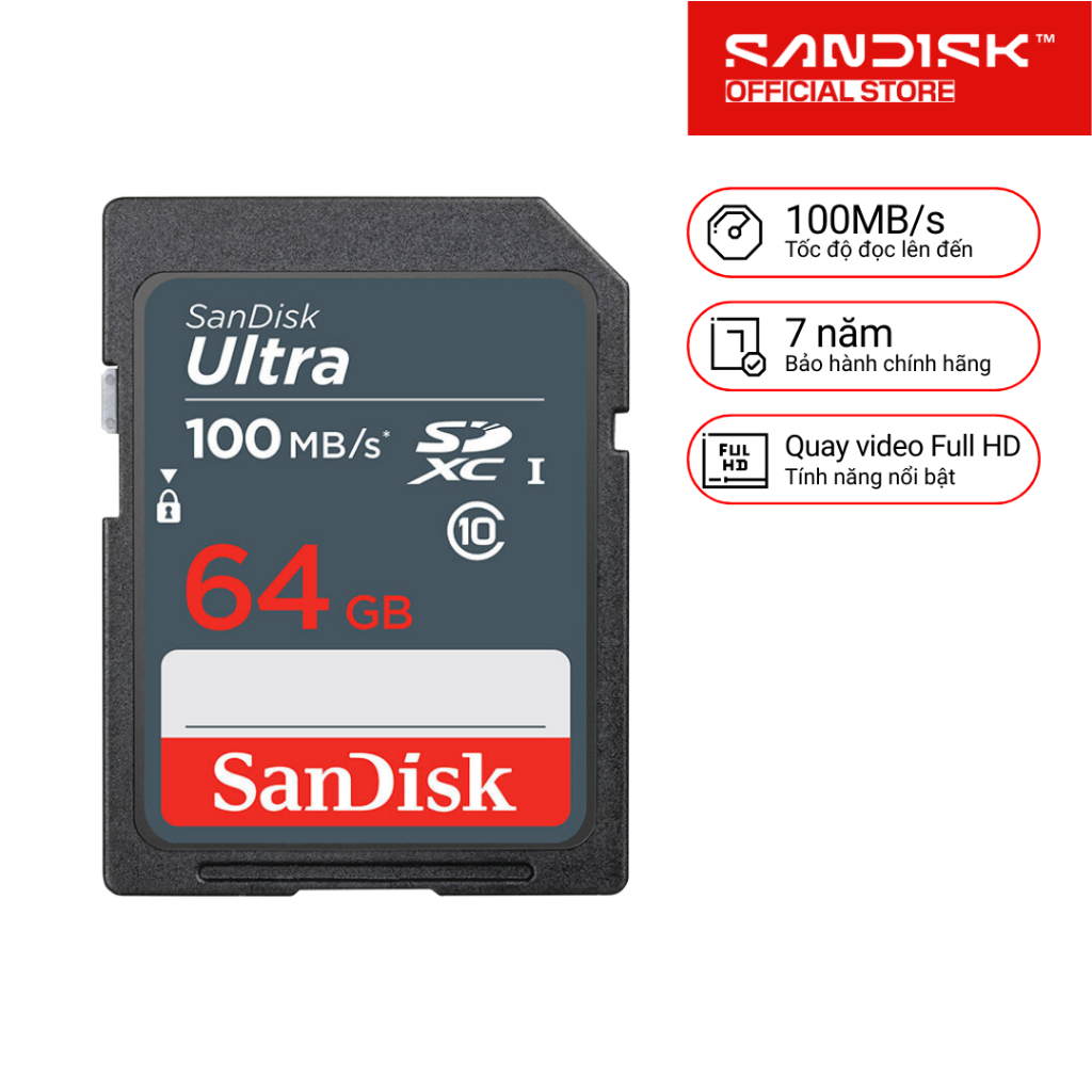 Thẻ nhớ Sandisk Ultra SDHC