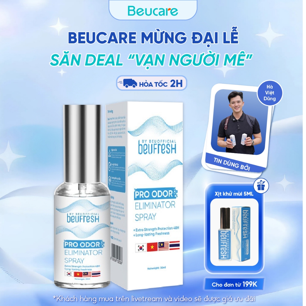 Xịt khử mùi toàn thân BEUFRESH