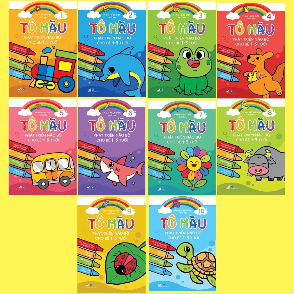 Sách Tô Màu Phát Triển Não Bộ Cho Bé