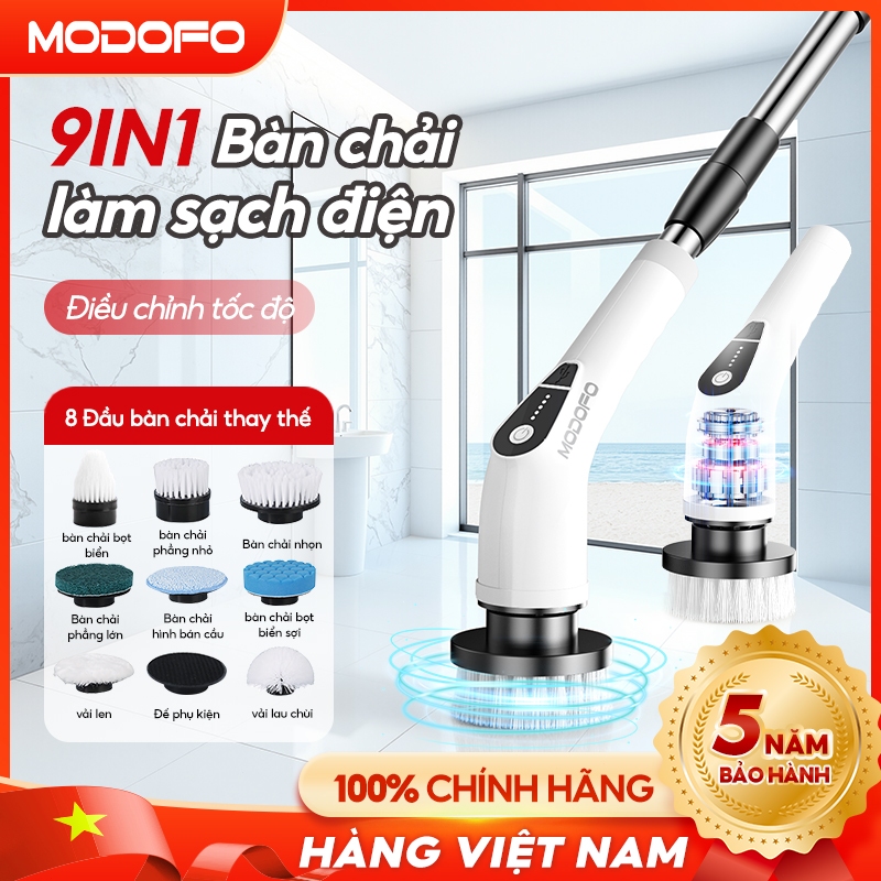 Máy Cọ Nhà Vệ Sinh Điện MODOFO 9 Đầu