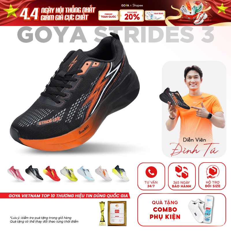 Giày Chạy Bộ GOYA STRIDES 3 Năm 2026