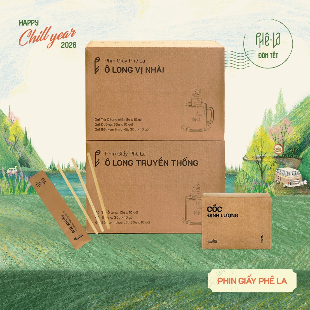 Trà Ô Long phin giấy Phê La
