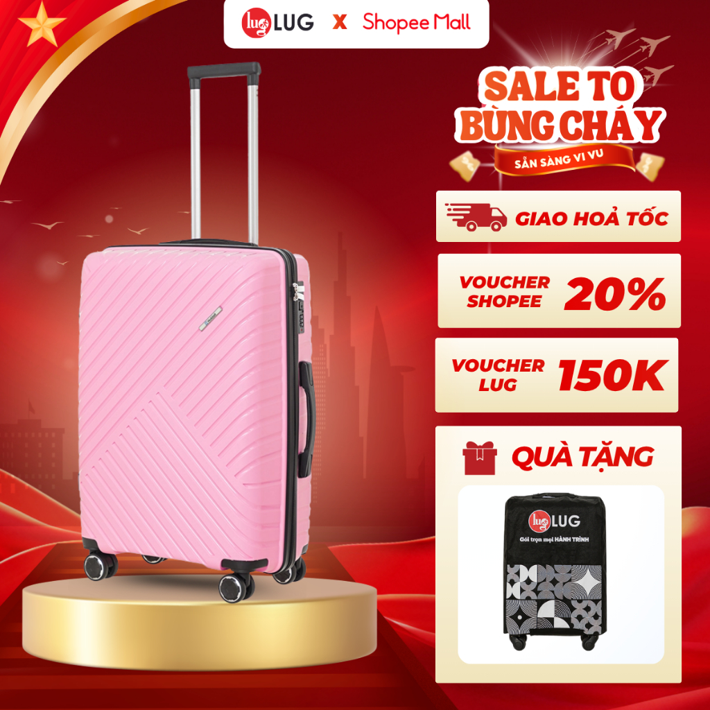 Vali kéo LUG Holdall MP807 nhựa PP chống bể vỡ