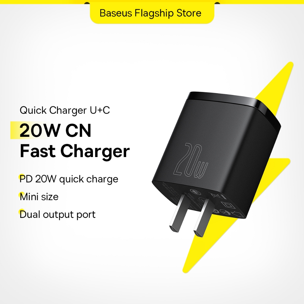 Củ sạc nhanh Baseus 20W USB kép PD