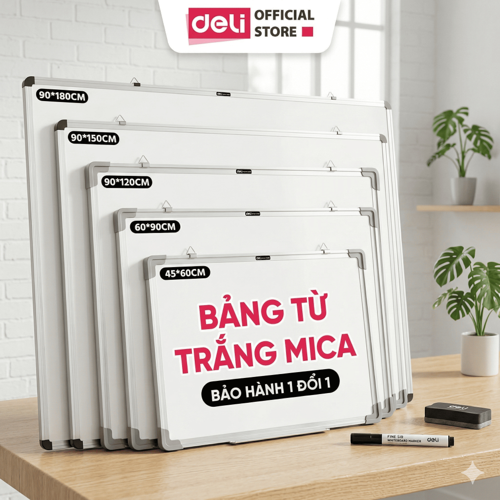 Bảng từ trắng Deli