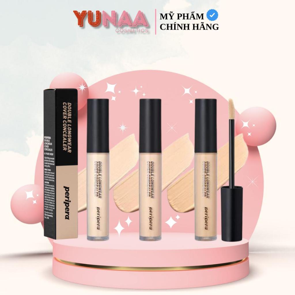 Kem Che Khuyết Điểm PERIPERA Double Longwear Cover Concealer