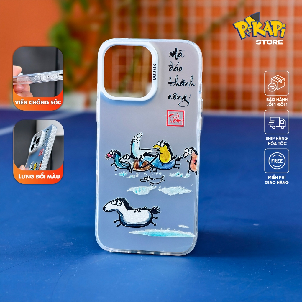 Ốp lưng iPhone Mã Đáo Thành Công Pikapi